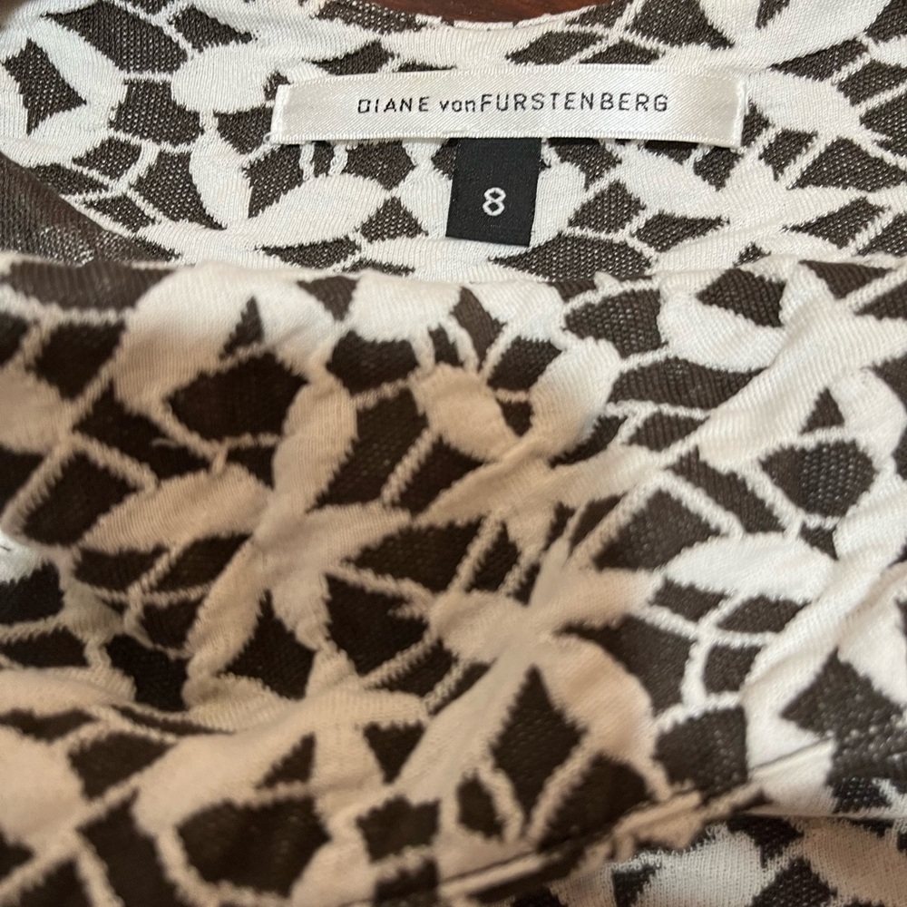 Diane Von Furstenberg Bridget Jacquard Stretch Ponte Knit Dress - Picture 3 of 4